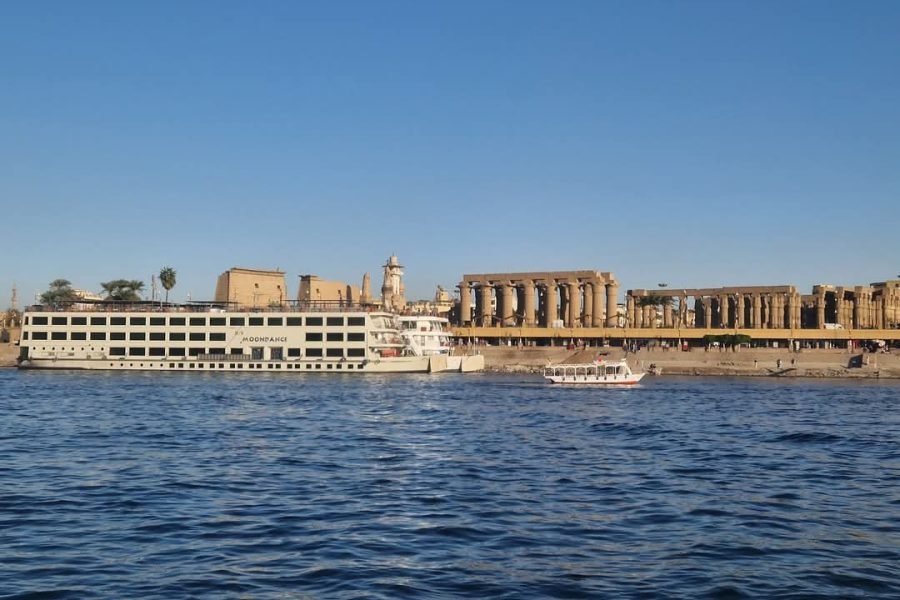 Luxor Temple on the east Bank of the Nile River in Luxor, Egypt