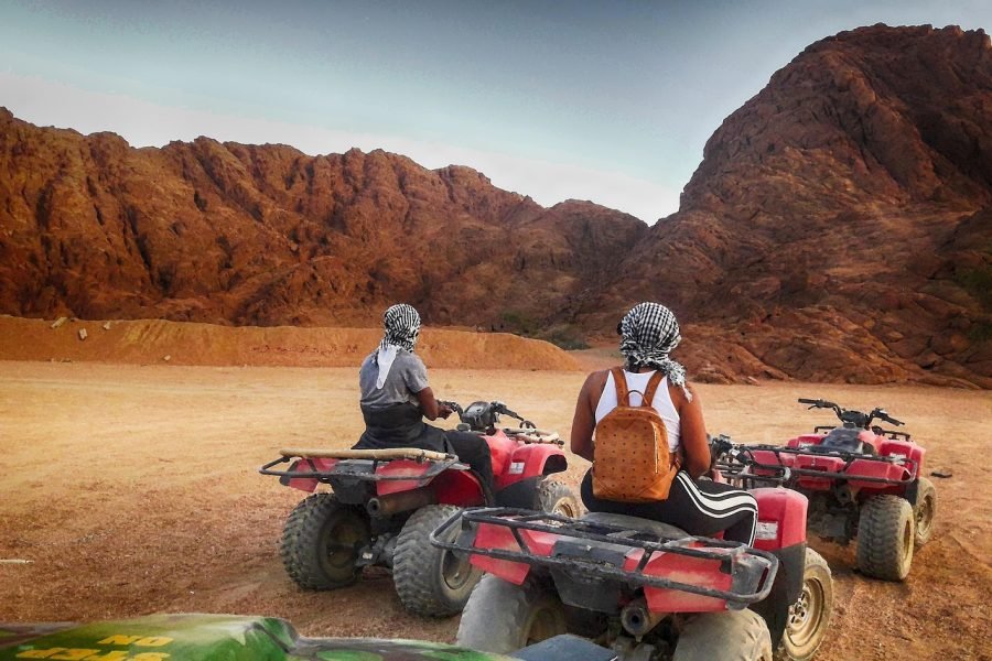 Sunset Quad Bike Safari Hurghada in the Egyptian Desert